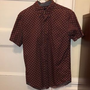American Eagle Button Down Short-Sleeve Shirt